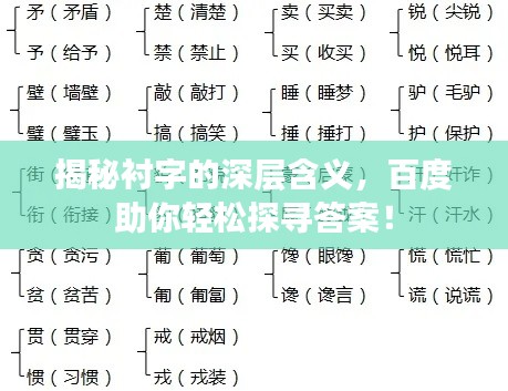 揭秘襯字的深層含義，百度助你輕松探尋答案！