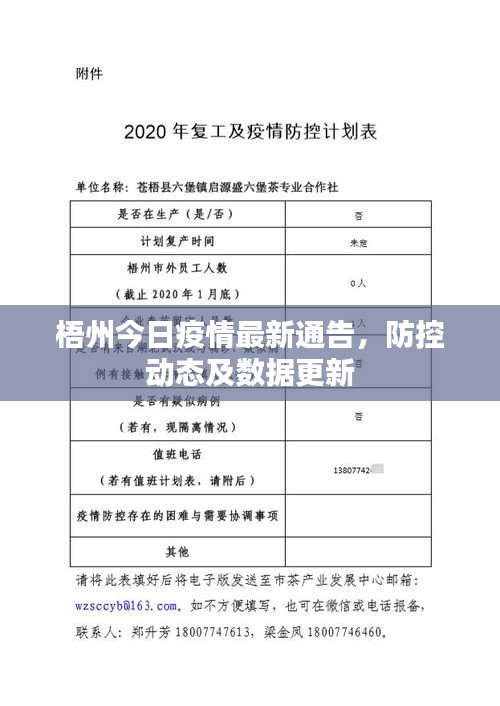 梧州今日疫情最新通告，防控動態(tài)及數(shù)據(jù)更新