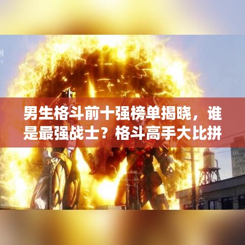 男生格斗前十強(qiáng)榜單揭曉，誰(shuí)是最強(qiáng)戰(zhàn)士？格斗高手大比拼！