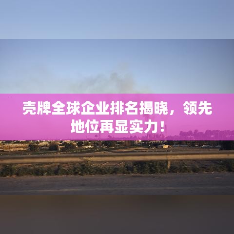 殼牌全球企業(yè)排名揭曉，領(lǐng)先地位再顯實力！