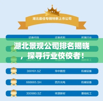 湖北景觀公司排名揭曉，探尋行業(yè)佼佼者！