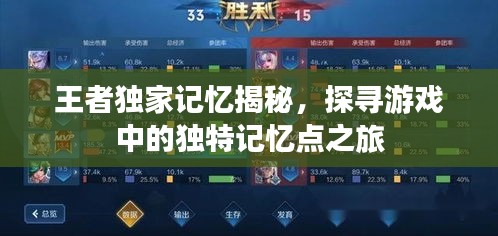 王者獨家記憶揭秘，探尋游戲中的獨特記憶點之旅