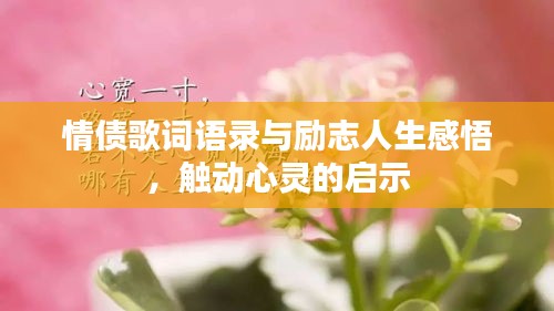 情債歌詞語錄與勵志人生感悟，觸動心靈的啟示