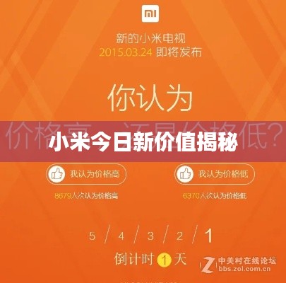 小米今日新價(jià)值揭秘