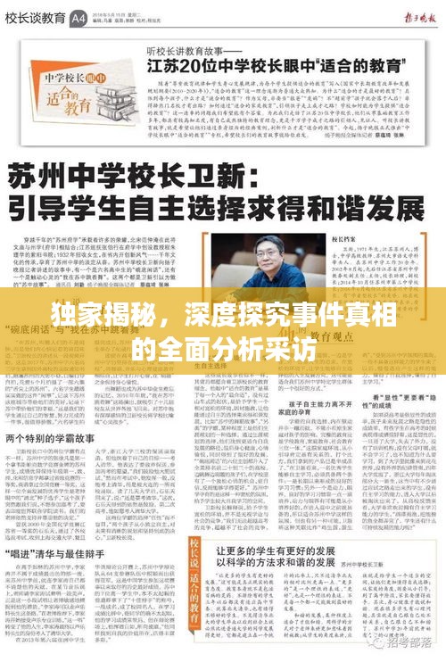 獨家揭秘，深度探究事件真相的全面分析采訪