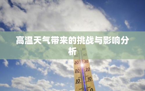 高溫天氣帶來的挑戰(zhàn)與影響分析