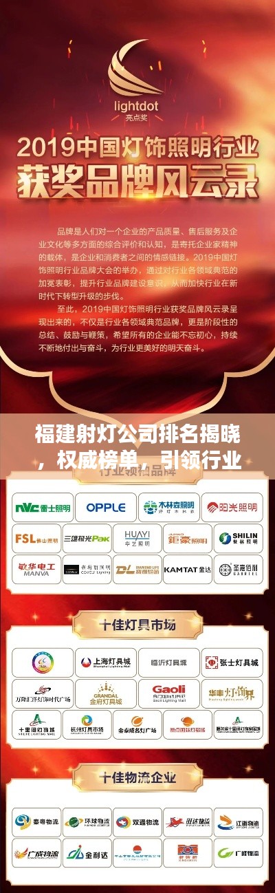 福建射燈公司排名揭曉，權(quán)威榜單，引領(lǐng)行業(yè)風(fēng)向標(biāo)！