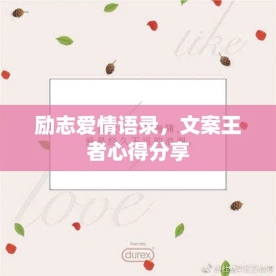 勵志愛情語錄，文案王者心得分享