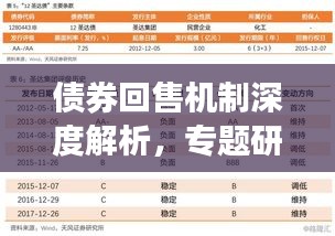 債券回售機(jī)制深度解析，專題研究大揭秘