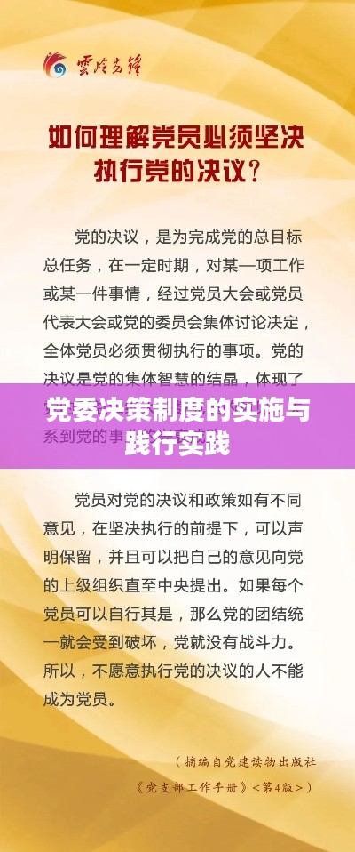 黨委決策制度的實施與踐行實踐