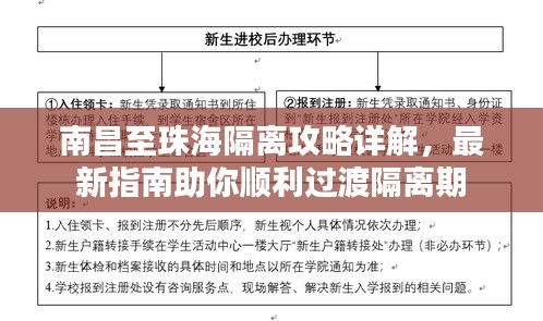 南昌至珠海隔離攻略詳解，最新指南助你順利過渡隔離期