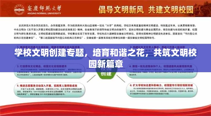 學(xué)校文明創(chuàng)建專題，培育和諧之花，共筑文明校園新篇章