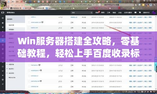 Win服務(wù)器搭建全攻略，零基礎(chǔ)教程，輕松上手百度收錄標(biāo)準(zhǔn)