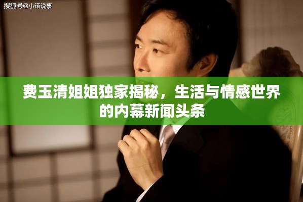 費玉清姐姐獨家揭秘，生活與情感世界的內(nèi)幕新聞頭條