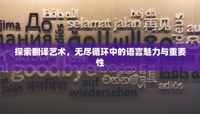 探索翻譯藝術(shù)，無(wú)盡循環(huán)中的語(yǔ)言魅力與重要性